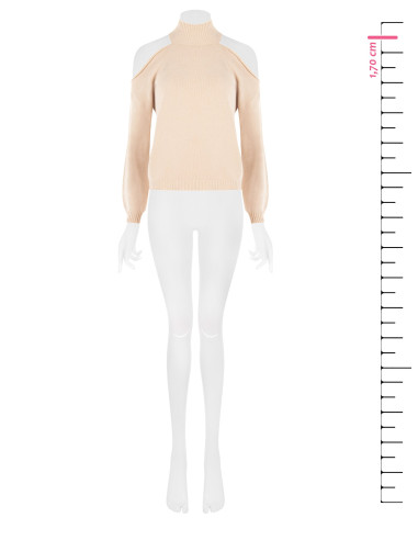 Lightweight Viscose-Blend Sweater with Shoulder Cut-Outs Rinascimento