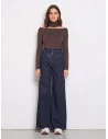 Maglia Dolcevita Con Cut-Out Al Collo Rinascimento - Cioccolato