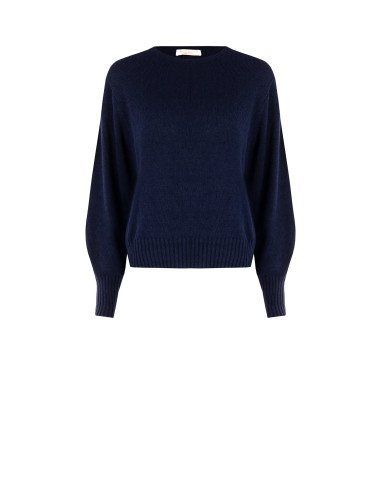 Pull en mélange de laine vierge à col rond Rinascimento