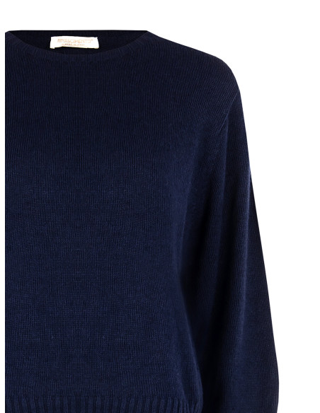 Pull en mélange de laine vierge à col rond Rinascimento