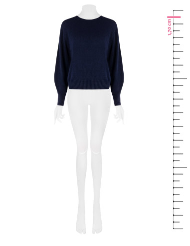 Pull en mélange de laine vierge à col rond Rinascimento