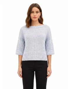 Oversized 3/4-Sleeve Sweater Rinascimento