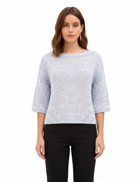 Oversized 3/4-Sleeve Sweater Rinascimento