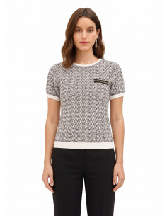Pull en tweed avec lurex Rinascimento
