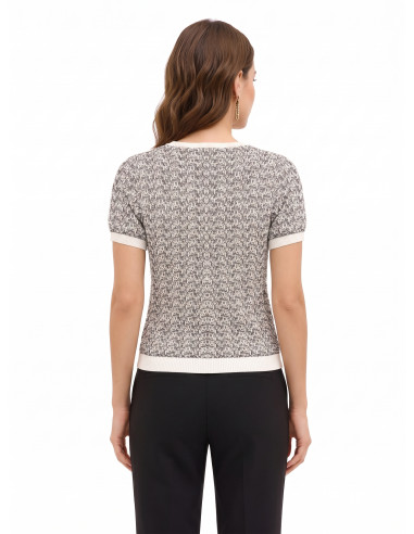 Maglione In Tweed Con Lurex Rinascimento