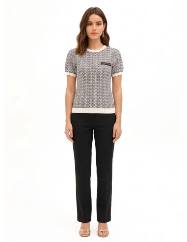 Tweed Sweater With Lurex Rinascimento