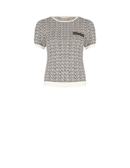 Maglione In Tweed Con Lurex Rinascimento