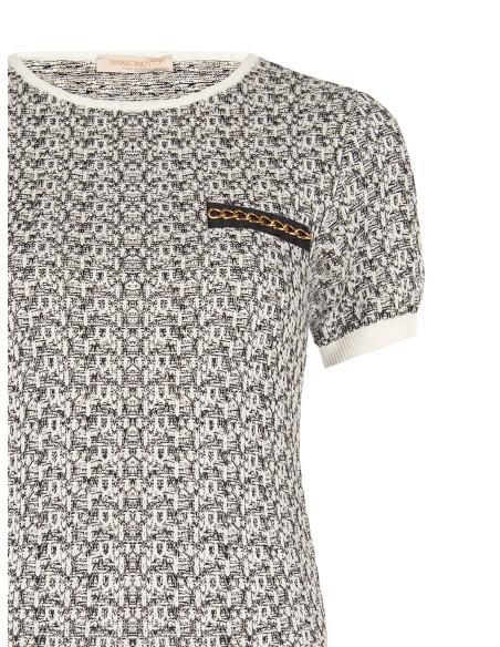 Maglione In Tweed Con Lurex Rinascimento