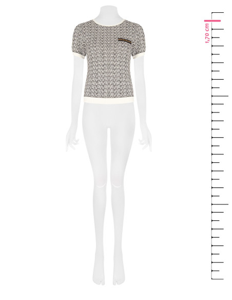 Maglione In Tweed Con Lurex Rinascimento
