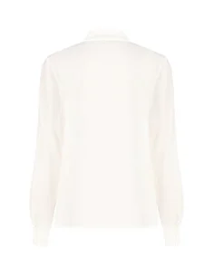 Blouse fluide en satin et georgette avec cravate Rinascimento 2