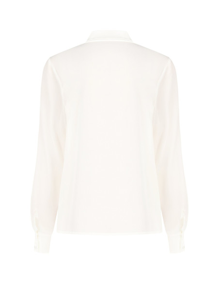 Camicia Fluida In Raso E Georgette Con Cravatta Rinascimento