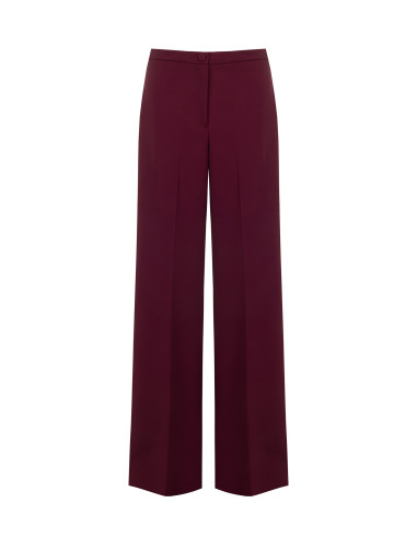 Pantalone Palazzo In Tessuto Cadi Senza Tasche Rinascimento - Bordeaux