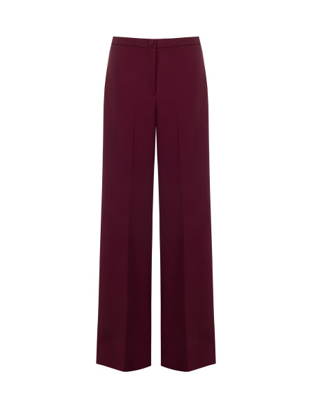Pantalone Palazzo In Tessuto Cadi Senza Tasche Rinascimento - Bordeaux