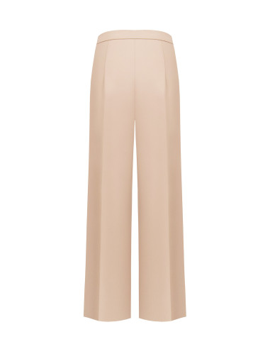 Palazzo Trousers in Cadi Fabric Without Pockets Rinascimento - Beige Taupe