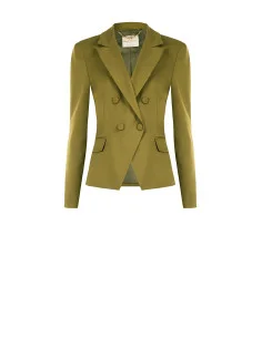 Veste blazer courte cintrée en tissu technique Rinascimento 2