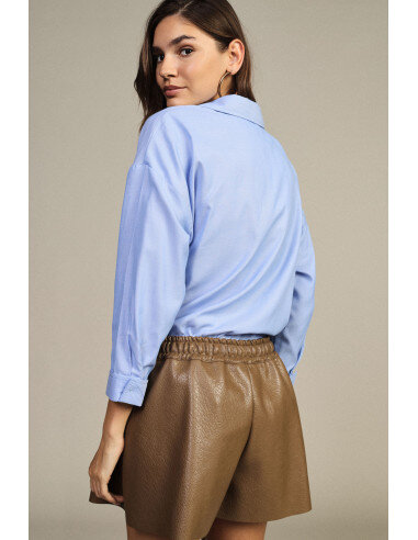 Dixie Oversized Shirt with Three-Quarter Sleeves - Vestiti Firmati ...