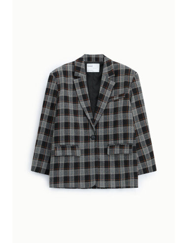 Blazer A Quadri Regular-Fit Con Tasche Frontali Please