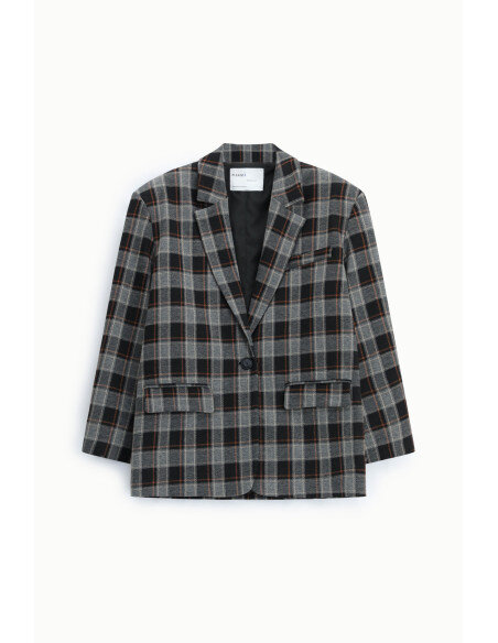 Blazer A Quadri Regular-Fit Con Tasche Frontali Please