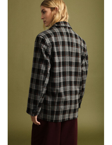 Blazer A Quadri Regular-Fit Con Tasche Frontali Please