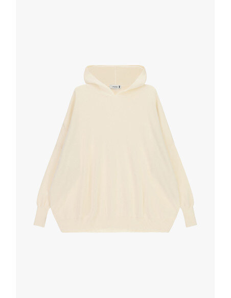 Pull oversize à épaules tombantes Please - Crème
