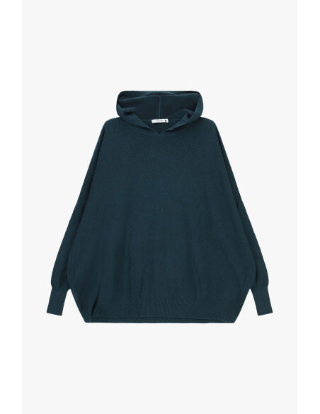 Pull oversize à épaules tombantes Please - Bleu pétrole