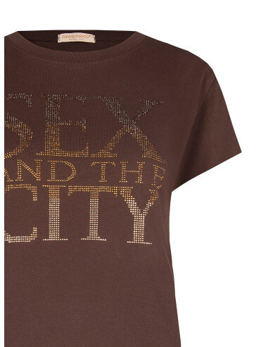 Top / T-shirt Rinascimento - Chocolat