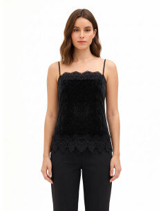Top / T-shirt Rinascimento - Noir