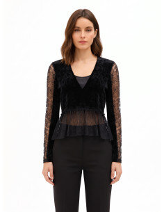 Blouse / Chemisier Rinascimento - Noir
