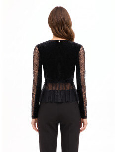 Blouse / Chemisier Rinascimento - Noir 2