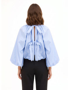 Blouse / Chemisier Rinascimento - Bleu azur 2