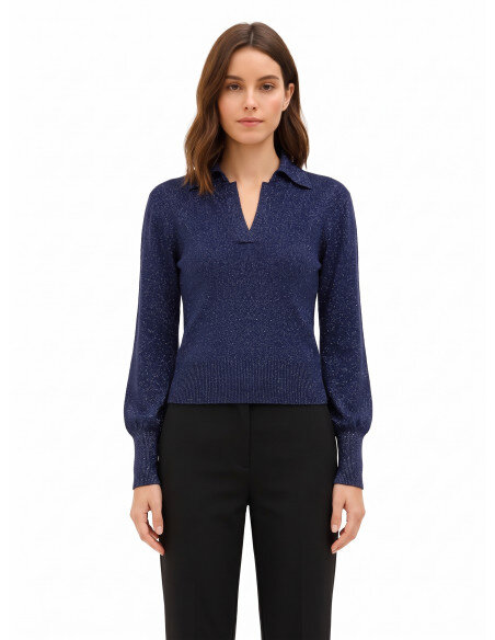 Pull Rinascimento - Bleu marine