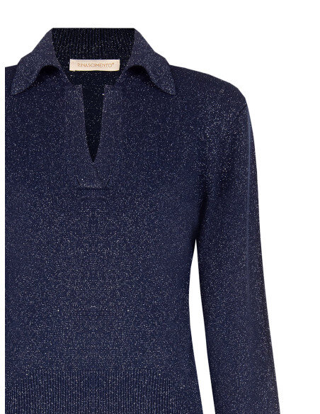 Pull Rinascimento - Bleu marine