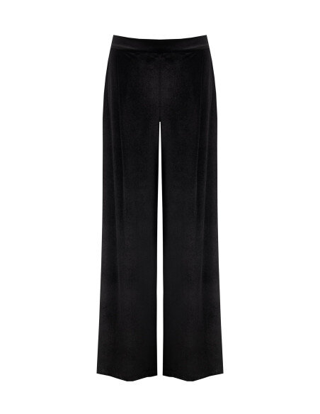 Pantalon palazzo en velours à taille souple élastiquée Rinascimento