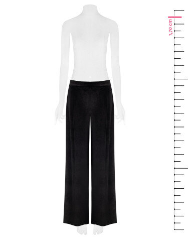 Pantalon palazzo en velours à taille souple élastiquée Rinascimento