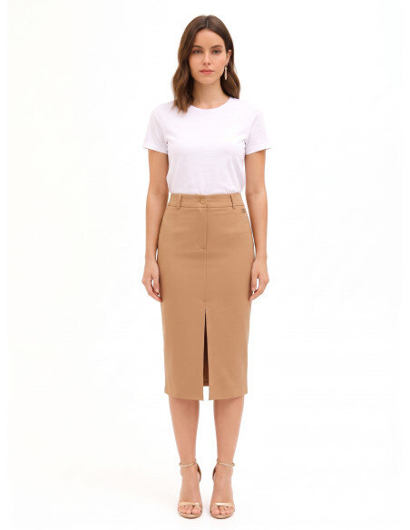 Jupe Rinascimento - Beige camel
