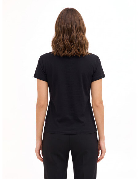 T-Shirt Regular In Cotone Con Stampa Figure Femminili Flock Rinascimento