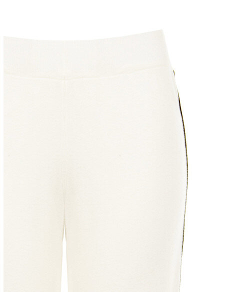 Pantalon large en maille avec bordures contrastantes Rinascimento