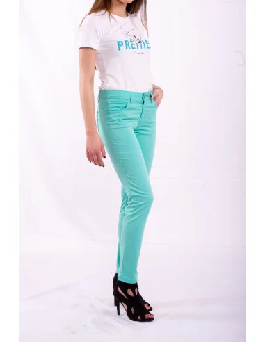 Pantalone A Sigaretta Tinta Unita Fracomina