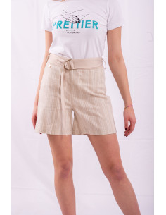 Pantaloncino Corto Con Righe Fracomina