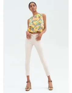 Slim Jeans With Push Up Effect In Gabardine Fracomina