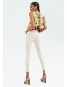 Jean Slim Avec Effet Push Up En Gabardine Fracomina 2