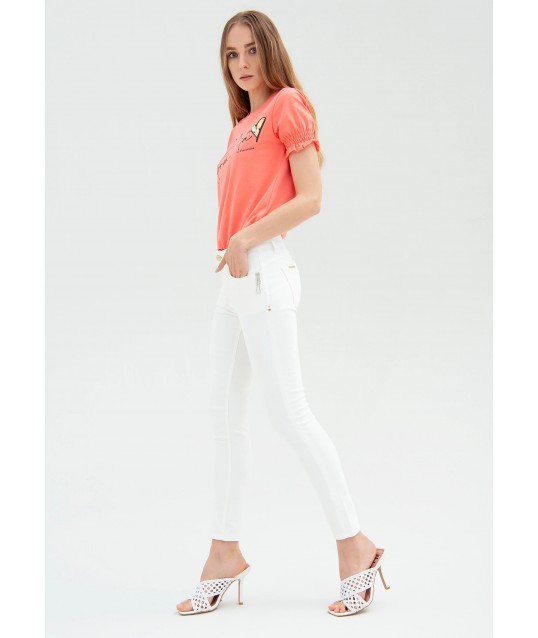 Slim Jeans With Push Up Effect In Gabardine Fracomina