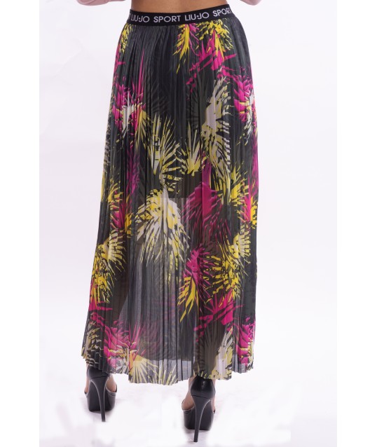Pleated Skirt With Liu Jo Tropical Pattern