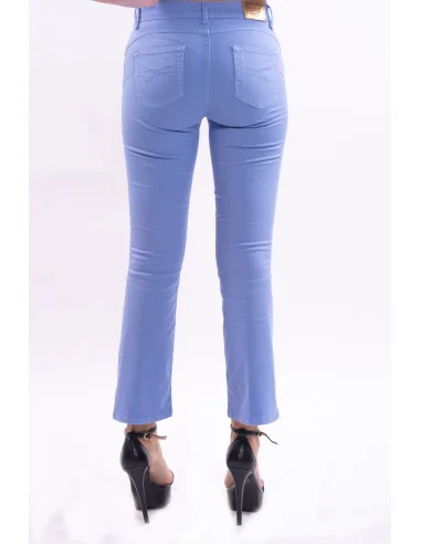 Jeans Bella Flare Cropped Stretch Colorato Fracomina