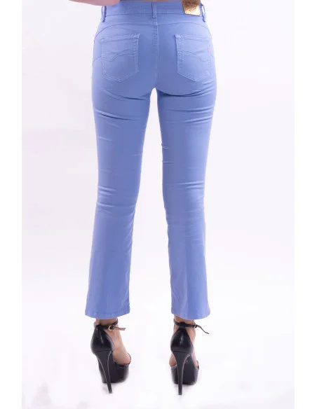 Bella Flare Cropped Stretch Jeans colorés Fracomina