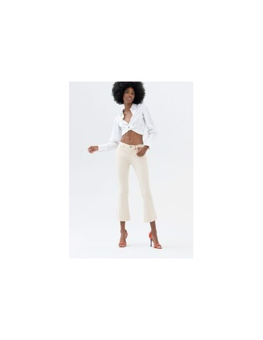 Bella Flare Cropped Stretch Jeans colorés Fracomina