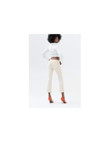 Bella Flare Cropped Stretch Colored Jeans Fracomina