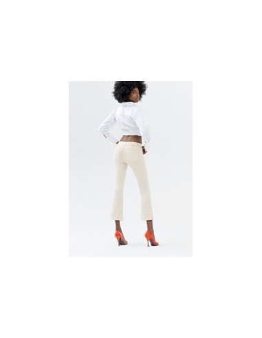 Bella Flare Cropped Stretch Jeans colorés Fracomina