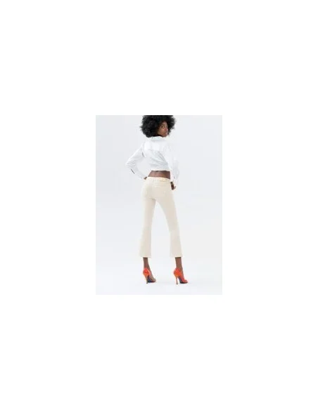 Jeans Bella Flare Cropped Stretch Colorato Fracomina