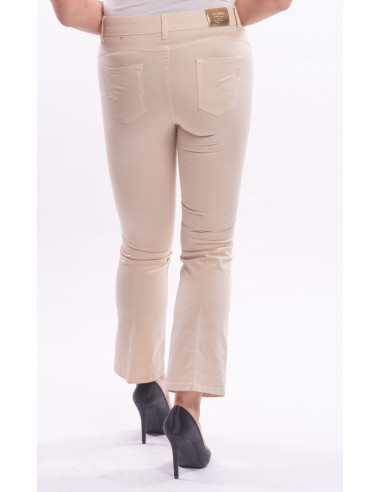 Jeans Bella Flare Cropped Stretch Colorato Fracomina